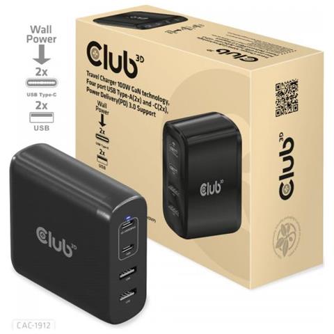Cac-1912eu Travel Charger 100w Alimentatore Per Computer Nero - Foto 2