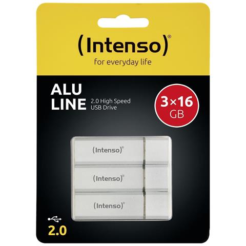 Alu Line Chiavetta 16GB Argento USB 2.0 3 Pezzi - Foto 2