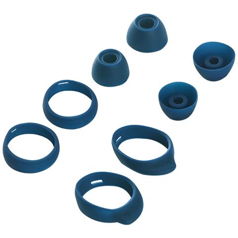 Confezione Da 8 Tappi Auricolari In Silicone Per Samsung Sm-r170 Galaxy Buds Blu - Foto 1