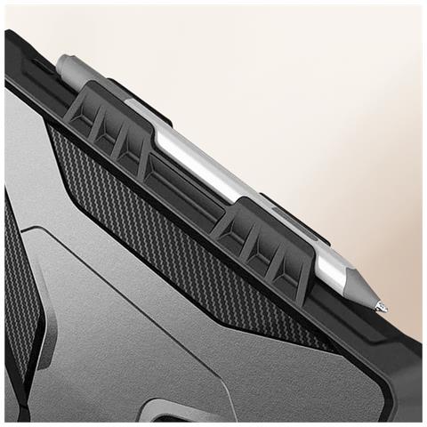 Cover Per Microsoft Surface Pro 4, 5, 6, 7 Antishock Cavalletto, Nero - Foto 5