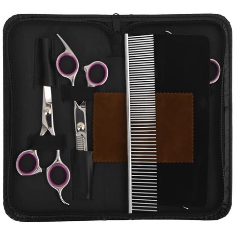 Set Forbici Da Toelettatura Cani 5 Pz In Acciaio Inossidabile - Foto 2