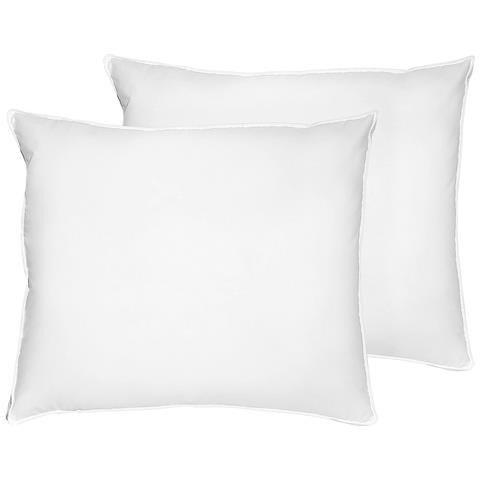Set Di 2 Guanciali Piume E Piumino Bianco 50 X 60 Cm Feldberg - Foto 2