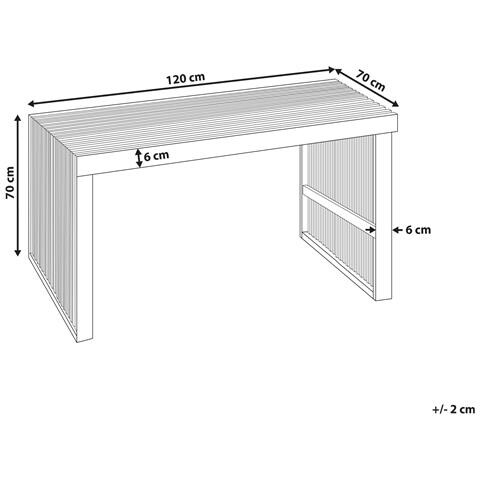Tavolo Da Giardino Legno Legno Chiaro Bellano - Foto 7