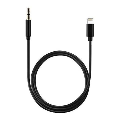 Lightning Al Cavo Aux Adatto Per Apple Nero - 1 Metro - Foto 1