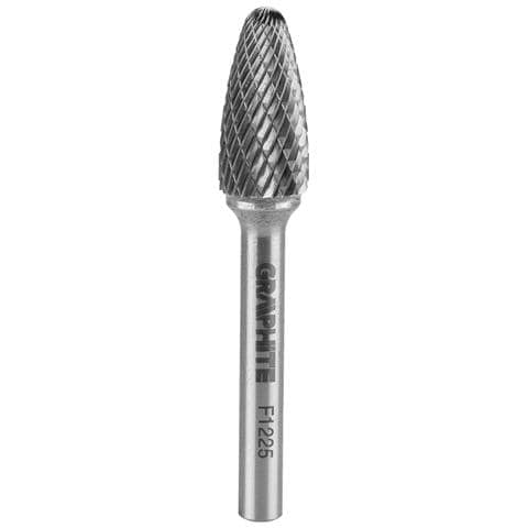 Fresa Per Metallo Hm, Tipo F (ogivale Arrotondata), 12 X 25 Mm, Gambo 6 X 45 Mm - Foto 1