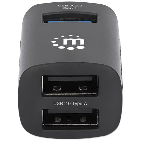Hub Usb-c 3.2 Gen1 A 3 Porte Usb-a Compatto Nero - Foto 2