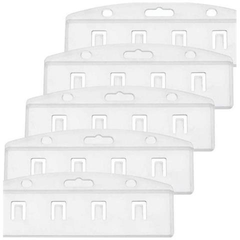 Set Di 5 Porta Carte D'identità Minimalisti In Plastica - Foto 1