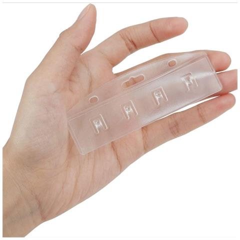 Set Di 5 Porta Carte D'identità Minimalisti In Plastica - Foto 2