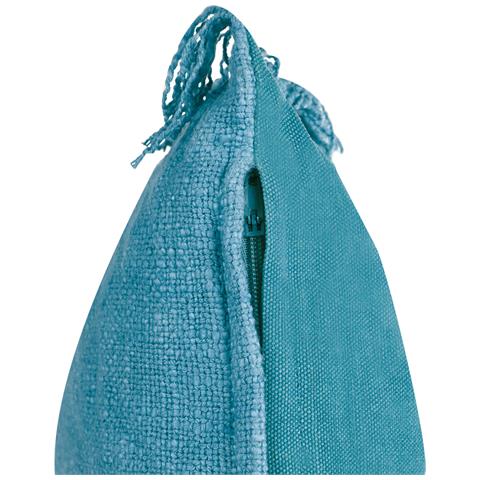 Set Di 2 Cuscini Maba Cotone 50 X 35 Cm Blu Tinta Unita - Foto 2