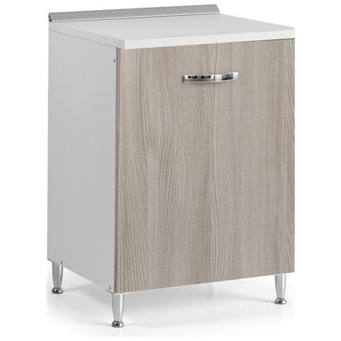 Mobile Mobiletto Base Per Cucina Componibile In Legno Colore Olmo 60x50x85h - Foto 1