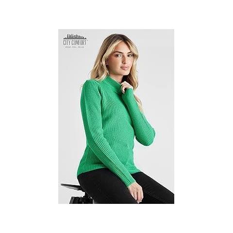 Maglione Dolcevita Da Donna Verde, Taglia M, Calore E Stile - Foto 2