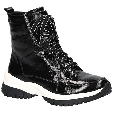 Black Casual Closed Booties Stivaletti Pelle Scarpe Donna Nero Eu 37, 9-26259-29-017 - Foto 2