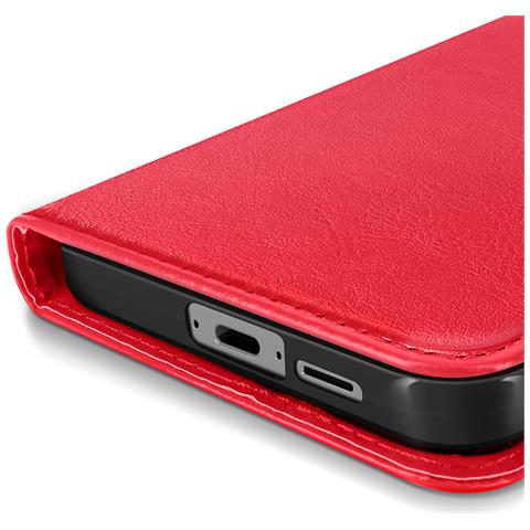 Custodia A Libro Per Samsung Galaxy S24 Fe Protezione Con Cinturino, Rosso - Foto 5