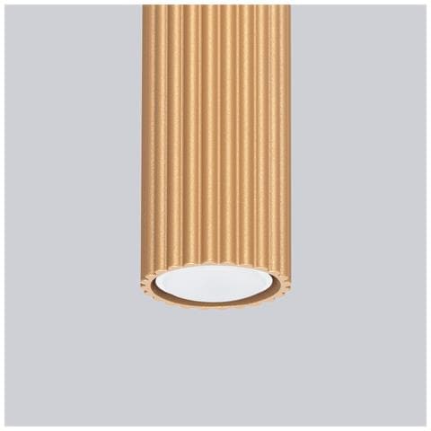 Lampada Da Soffitto Karbon 40 Oro Sl. 1552 - Minimalista Lampada Da Soffitto D'oro 40x6.5x6.5 Cm - Foto 4