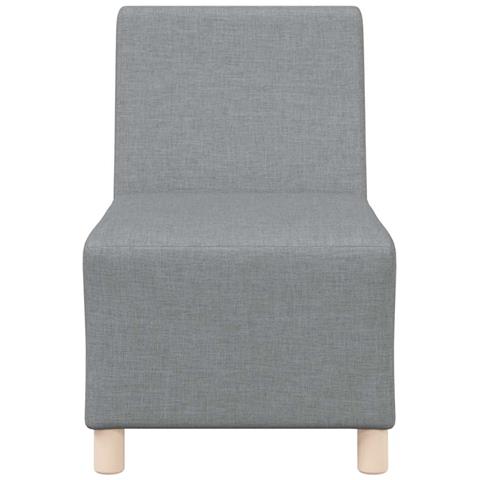 Divano Sedia Grigio Chiaro 55 cm in Tessuto - Foto 8