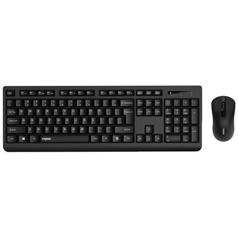 X1700 tastiera Mouse incluso QWERTZ Tedesco Nero - Foto 1