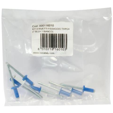 Kit 8 Rivetti Fissaggio Targa - Foto 2