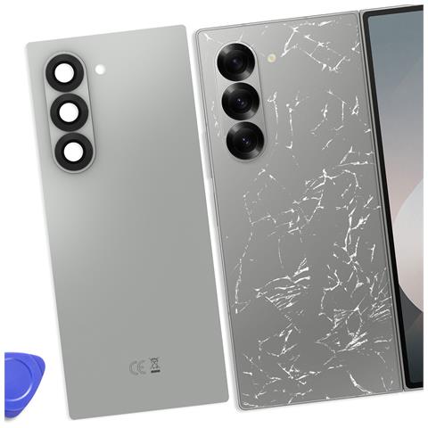 Vetro Posteriore Originale Z Fold 6 Pack Di Servizio, Grigio - Foto 2