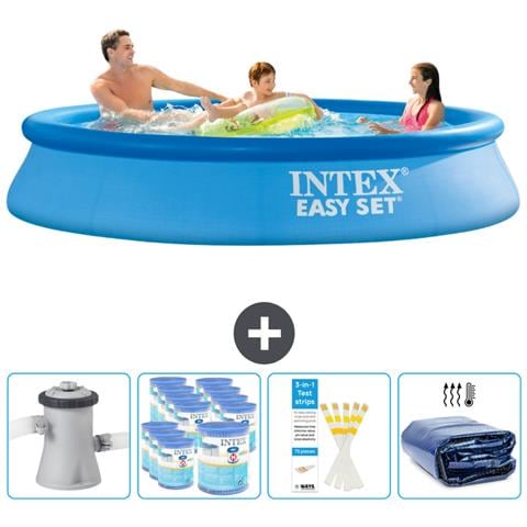 Piscina Fuori Terra - In Giro - 305x305x61 Cm - Blu - Include Accessori Coordinati Cb86 - Foto 1