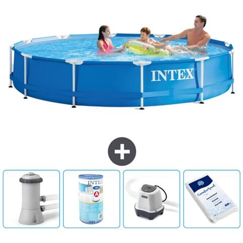 Piscina Fuori Terra - In Giro - 366x76 Cm - Blu - Include Accessori Coordinati A1596 - Foto 1