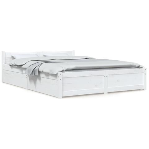 Lusso Casadino -  Giroletto Con Cassetti Bianco 150x200 Cm King Size - Foto 1