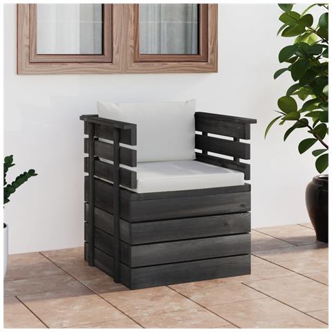 Lusso Casadino -  Poltrona Da Giardino Con Cuscini In Legno Di Pino - Foto 7