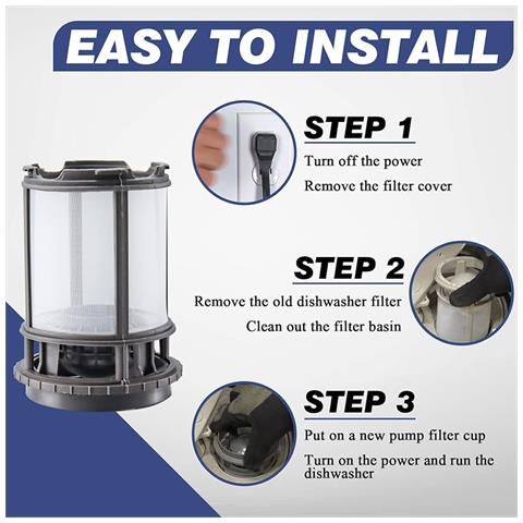 Filtro Grigio - Sostituzione Per Whirlpool Kenmore W10872845 - Foto 2