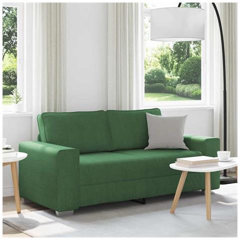 Divano Divanetto Verde giungla 140cm Tessuto di Velluto a Coste - Foto 2