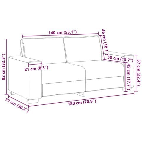 Divano Divanetto Verde giungla 140cm Tessuto di Velluto a Coste - Foto 9