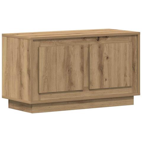 Mobile TV  in Rovere Artigianale 80x35x45 cm in Legno Ingegnerizzato - Foto 1