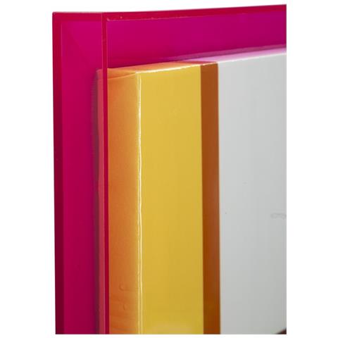 Stampa Su Tela Con Cornice Psicadelico 1 - Multicolore - Legno - 60x3,3x80 Cm - Foto 2