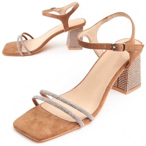 Sandalo Con Tacco Sanndarey10 Marrone. - Foto 1