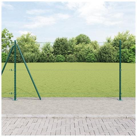 Recinzione esagonale con base in cemento 50 x 1,2 m Verde Rete - Foto 2