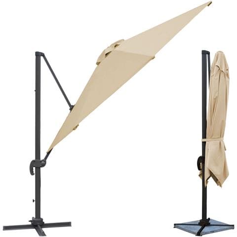 Ombrellone Offset Molokai Rettangolare 3x4m Beige + Copertura - Foto 2