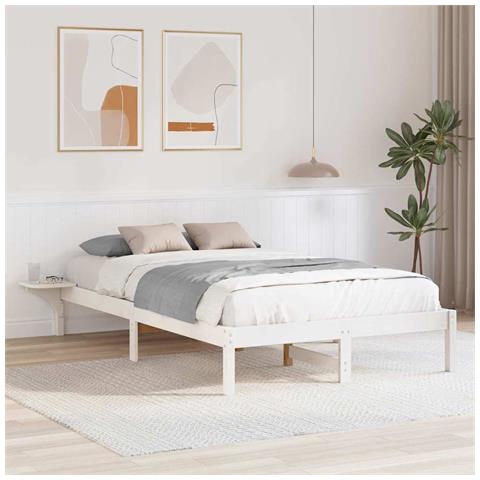 Rete letto con comodini Bianco Bianco - Foto 2