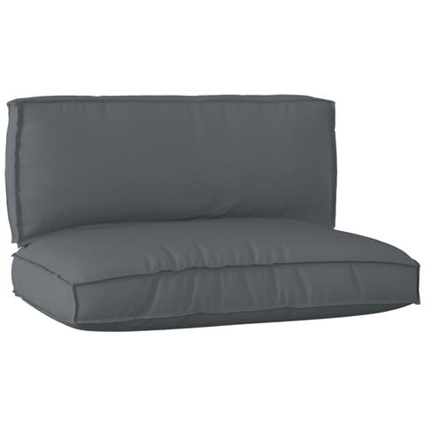Set di Cuscini per Pallet 2 pcs Antracite 120 x 80 x 12 cm - Foto 1