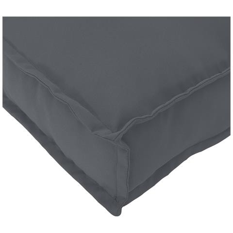 Set di Cuscini per Pallet 2 pcs Antracite 120 x 80 x 12 cm - Foto 6
