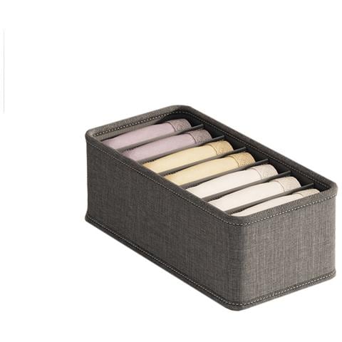 Set Di 2 Scatole Portaoggetti Multifunzionali Divise - Organizzatore Per Calze Domestiche, Grigio - Foto 1