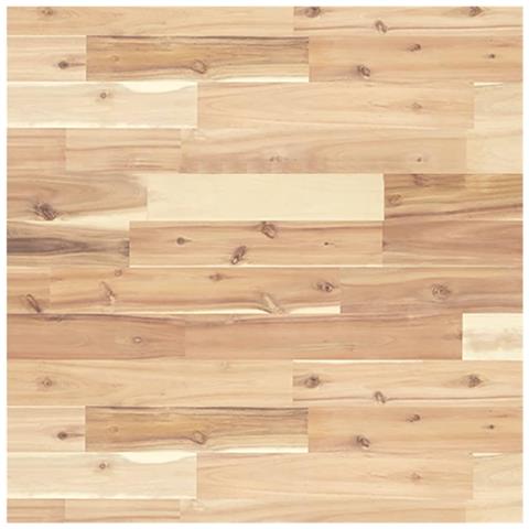 Piano Tavolo Quadrato 60x60x2 cm in Legno Massello di Acacia - Foto 1