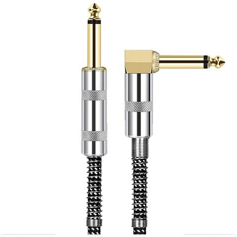 Cavo Per Strumenti Musicali Da 6,35 Mm - Prestazioni A Basso Rumore Per Basso, Acustica Ed Elettrica  1,5 Milioni - Foto 2