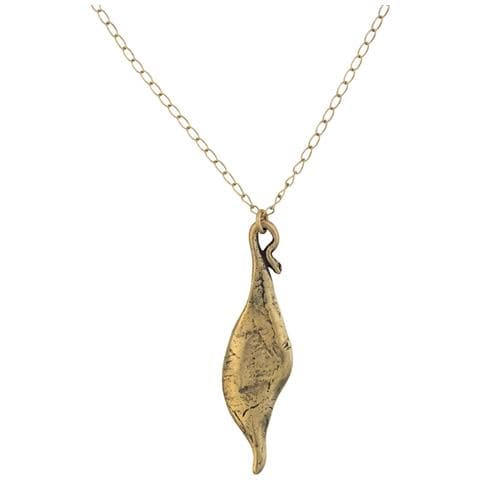 Collana A Catena In Oro Con Pendente A Foglia - Foto 2