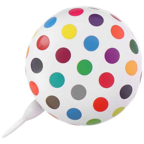 Campanello Per Bicicletta Design Dots Ding Dong Suono Potente E Chiaro, Bianco - Foto 2