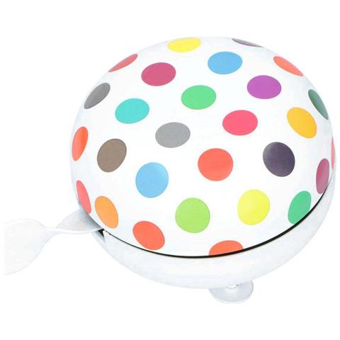 Campanello Per Bicicletta Design Dots Ding Dong Suono Potente E Chiaro, Bianco - Foto 5