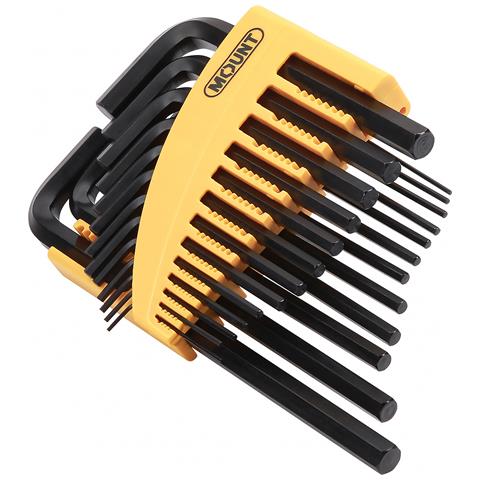 25PZ Hex Key Set,Braccio corto professionale lungo braccio chiave a brugola Chiavi, metrico /SAE - Foto 4