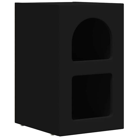 Comodino Nero 29,5 x 33,5 x 50 cm Legno multistrato - Foto 1