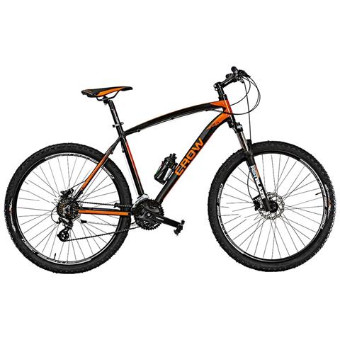 Bici Misura 29 Mountain Bike Telaio Alluminio Uomo Bicicletta Mtb Crow Altus 18v Freni Disco Idraulici Forcella Idraulica - 48 Nero Arancio Opaco - Foto 1