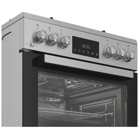 Ariston H6G8LMSAWX cucina libera installazione inox, 60x60cm, piano gas, forno elettrico ventilato, 72Lt, classe A - Foto 2