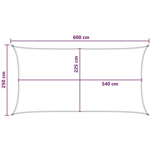 Telo Ombra Verde chiaro 2,5 x 6 m HDPE - Foto 8