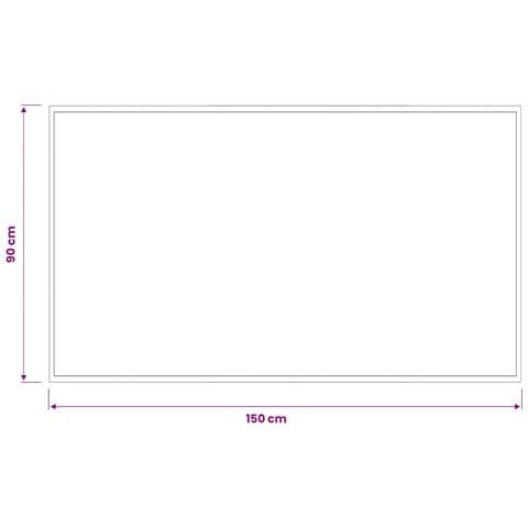 Tappetino Grigio Chiaro 150 x 90 cm 100% Poliammide Lavabile - Foto 4
