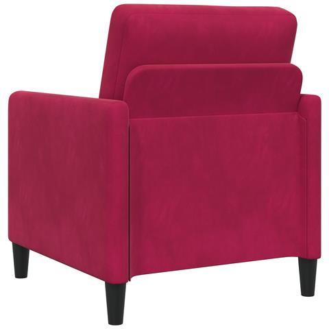 Set di Divani con Storage 2 pz Rosso Vino Poliestere - Foto 9
